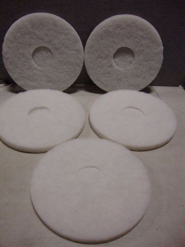 3m 4100 white super polish pads 175 to 600 rpm, 5 pads for sale