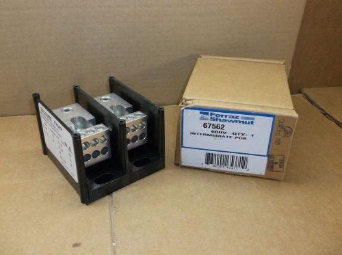 67562 mersen ferraz shawmut new in box 2-pole power distribution block for sale