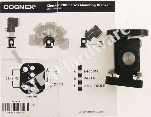 Cognex ckr-200-bkt 4g 3g &amp; 200 series industrial checker mounting bracket for sale