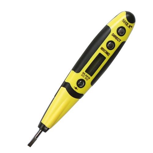 Digital test pen ac/dc voltage detector meter tester 12v-250v w/ indicator lamp for sale
