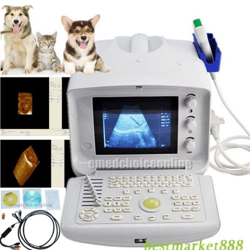 Vet veterinary digital portable ultrasound scanner convex 3.5mhz + external 3d a for sale