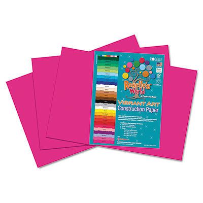 Heavyweight Construction Paper, 58 lbs., 12 x 18, Magenta, 50 Sheets/Pack 62002
