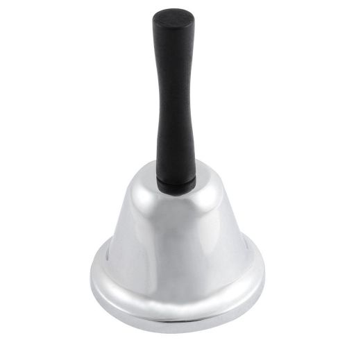 School Restaurant Eatery Dinner Order Hand Bell Call Handbell Silver Tone