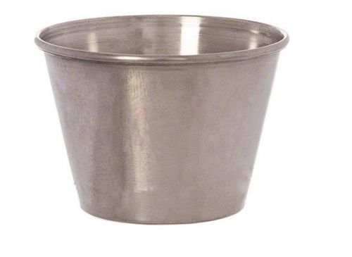 1-1/2&#034; oz Stainless Steel Sauce Cup (1 Dozen)