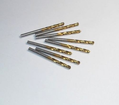 Screw Machine Drills #27 HSS TiN 135D 1&#034; LOC x 2-1/16&#034; OAL QTY 8 &lt;2105&gt;