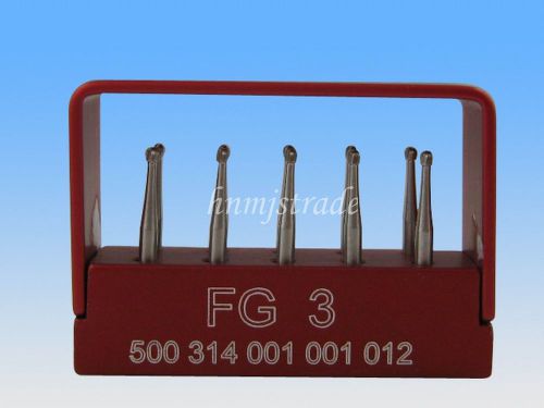 1 box 10 pcs high speed dental sbt tungsten carbide steel round drills/burs fg3 for sale