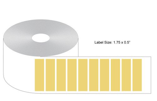 2000 1.75x0.5&#034; gold and silver foil return address labels laser barcode printers for sale