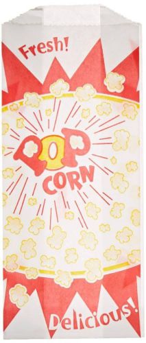 1 ounce popcorn bag ~ burst design ~ 100 per offer ~ 8 inch by 3.5 inch for sale