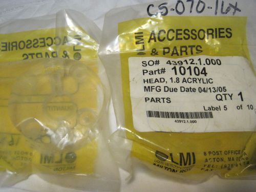 LMI Head 1.8 Acrylic Machined Milton Roy Metering Pump Valve Accessory #10104