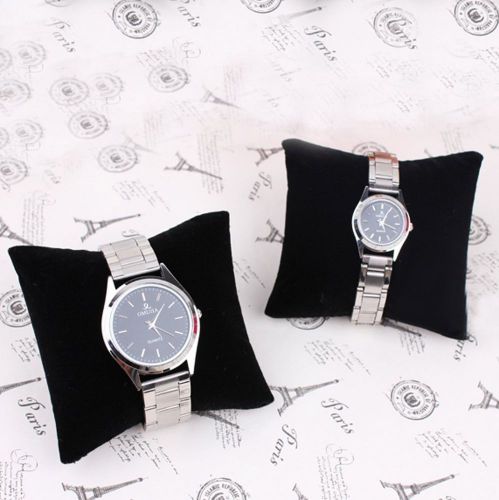 5 lot blk velvet bracelet watch jewelry pillow display for sale