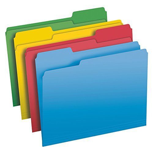 Pendaflex File Folders, Letter Size, 1/3 Cut, Assorted Colors, 50 Folders per