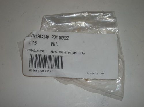 Johnson-Cinch Connectivity Solutions 131-8701-501 75 Ohm SMB Connector NEW Qty 1