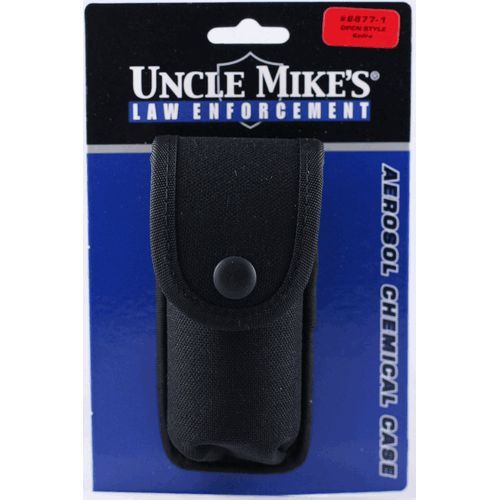 Uncle mike&#039;s 88771 black nylon aerosol chemical agent w/ kodra snap close case for sale