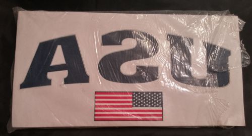 Approx. 92 USA Flag American Flag Large 12x6 in.  Iron OnTransfers