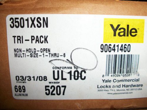 YALE 3501XSNTRI PACK Non Hold Open Multi Size