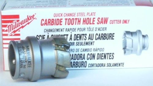 MILWAUKEE 1 1/16&#034; 27mm CARBIDE TOOTH HOLE SAW Cutter Brand New Box 49-57-8213