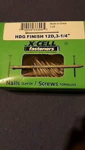 Hdg finish 12d,  3-1/4&#034; casing nail 1lb for sale