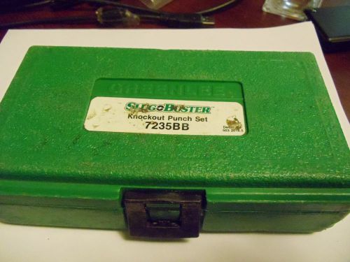 Greenlee Slug Buster 7235BB 1/2&#034; to 1 1/4&#034; Knockout Punch Kit In Case