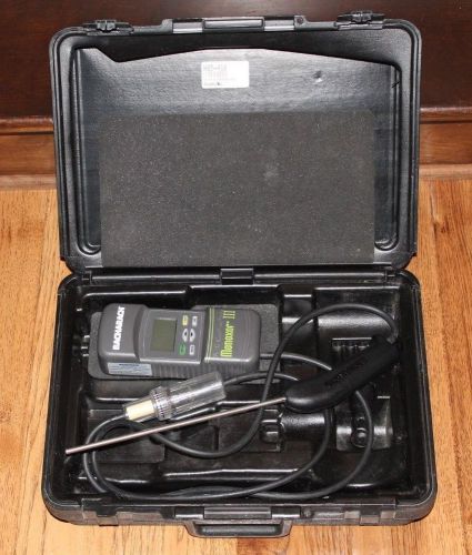 Used Bacharach Monoxor III Carbon Monoxide Analyzer Tester with Case