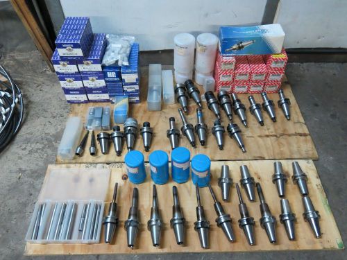Large Lot of New &amp; Used BT-40 CNC Toolholders including (18) Shrink-fit