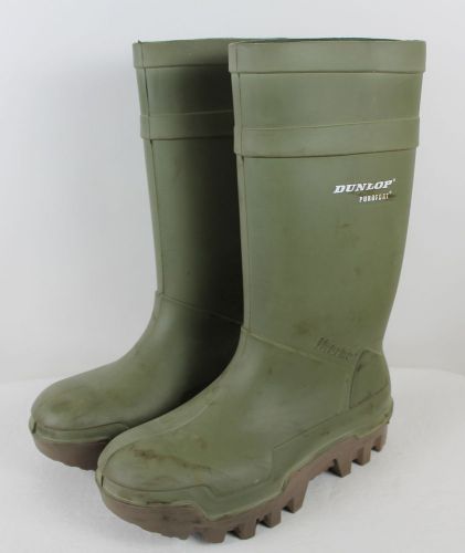 Dunlop Purofort THERMO+ Protective Safely Boots Green E662843 Size US 13 EU 46