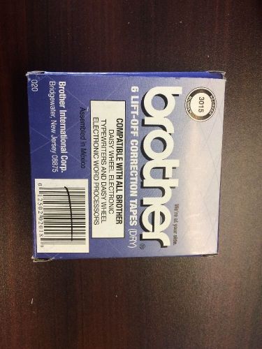 Brother Lift-Off Dry Correction Tapes, White, 6/Pack - BRT3015
