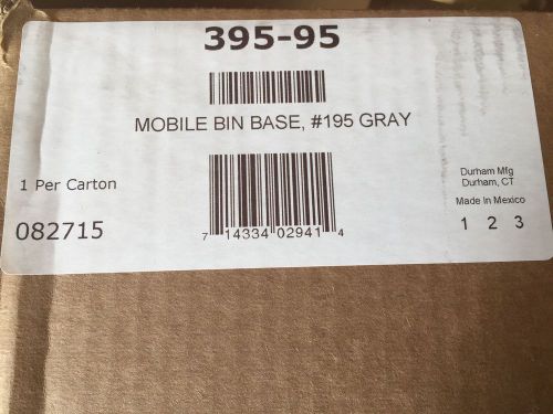 24&#034; x 36-1/2&#034; Gray Mobile Bin Base, Rubber Mat &amp; Handle Kit 395-95