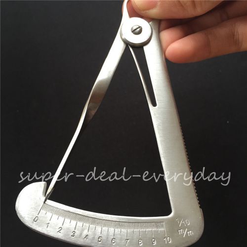 Dental ruler metal type stainless steel crown gauge caliper dental surgical new for sale