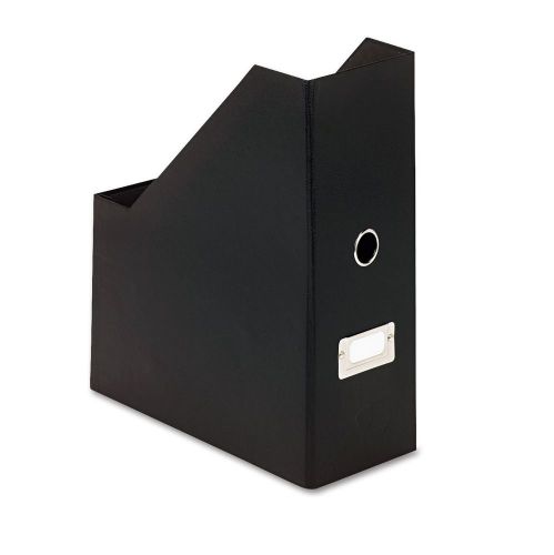 Snap n store heavy duty fiberboard magazine file with pvc laminate black for sale