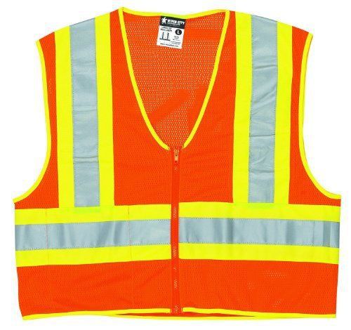 Mcr safety wccl2ofrx2 class 2 polyester mesh flame resistant safety vest with 3m for sale