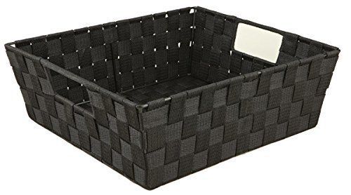 NEW Simplify Woven Strap Shelf Tote-Black