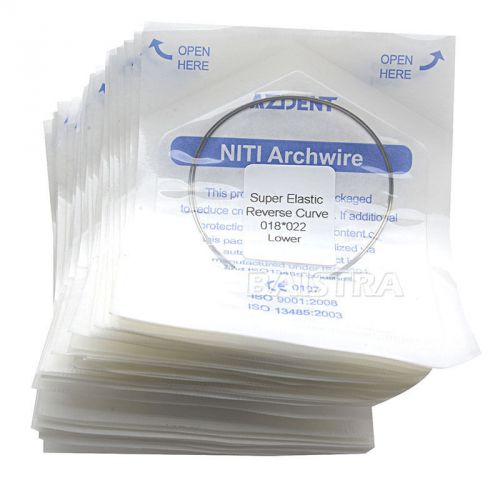 20 packs dental reverse curve niti rectangular arch wires 18*22 lower for sale