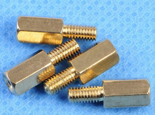 25pcs m3 male 6mm x m3 female 8mm brass standoff spacer m3 8+6 new for sale