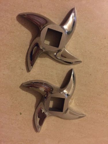 2 pieces of 22 meat grinder  knife blade stainless for sale