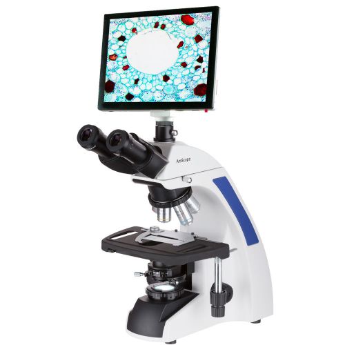 40X-1000X Plan Infinity Laboratory Trinocular Compound Microscope with LCD Touch