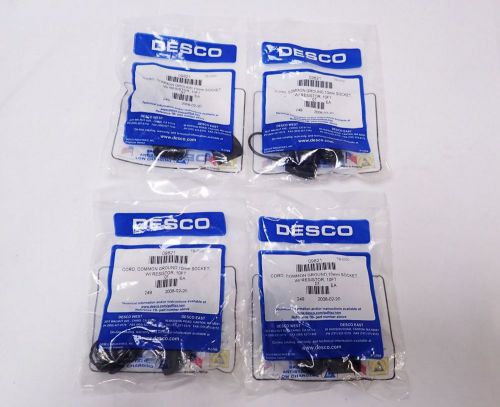 Lot of 4 brand new desco 09821 10ft cord common ground 10mm sockets w/ resistors for sale