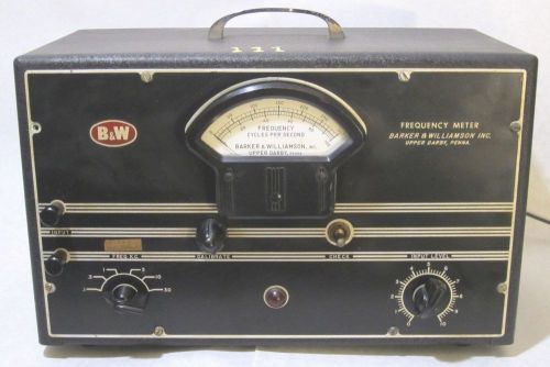 Barker &amp; Williamson Vintage Vacuum Tube Frequecy Meter in very good condition