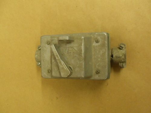 CROUSE-HINDS DS185 ENCLOSED SWITCH With Box And Switch Used