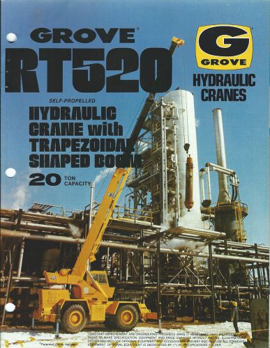Equipment Brochure - Grove - RT520 - Hydraulic Crane Trapezoidal Boom  (E2982)