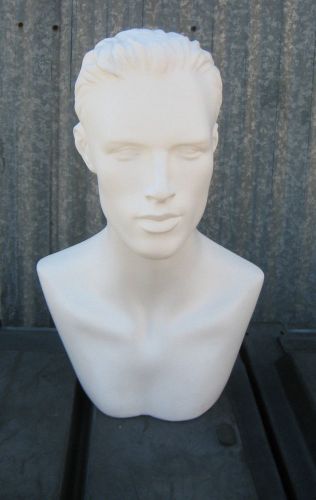 LESS THAN PERFECT MN-513 (#C) Male White Abstract Mannequin Head Form Display