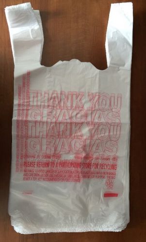 T-Shirt Thank You Plastic Grocery Store Shopping Carry Out Bag 200ct Recyclable