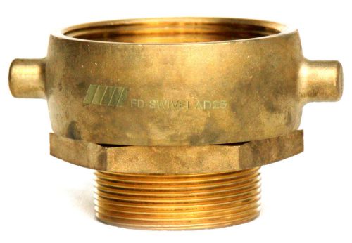 2-1/2&#034; nst (nh) female swivel x 2&#034; male npt fire hose hydrant adapter snoot for sale