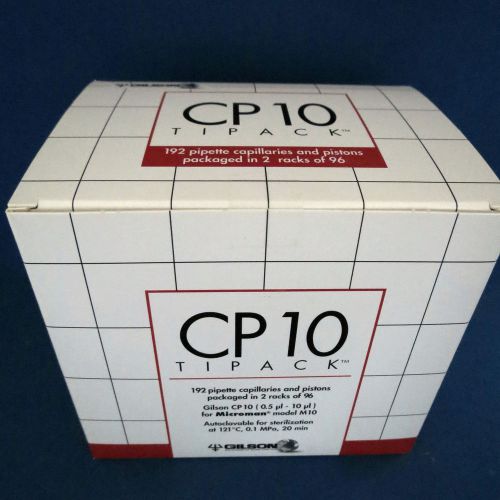 Gilson CP10 Capillaries &amp; Pistons 0.5ul-10uL for Microman M10 F148412