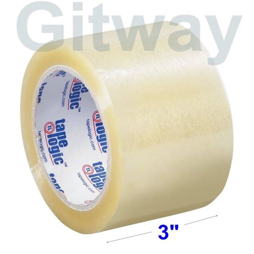 24 Rolls Clear Box Carton Sealing Packing Packaging Tape 3&#034; x 110 Yards(330&#039; ft)