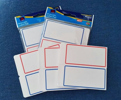 Avery Removable Pads, 80 labels each - 2 new packs + 3 partial packs - DEAL!