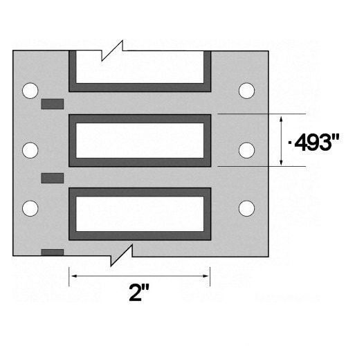 BRADY Permasleeve PS-250-2-W Labels, 2&#034; x 0.44&#034;