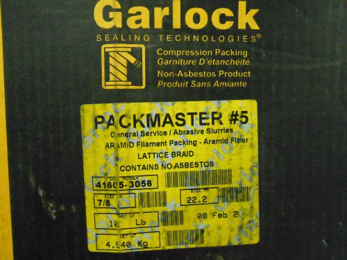 NEW GARLOCK PACKMASTER #5 LATTICE BRAID 7/8&#034; ........... WH-09