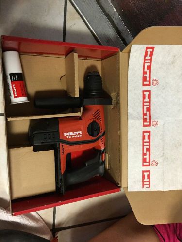 HILTI TE6 -A36 AVR  TOOL ONLY BRAND NEW IN BOX With Bits