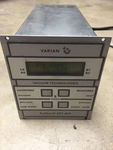 Varian Turbo V TV 301 AG Controller Unit Turbo Molecular Pump