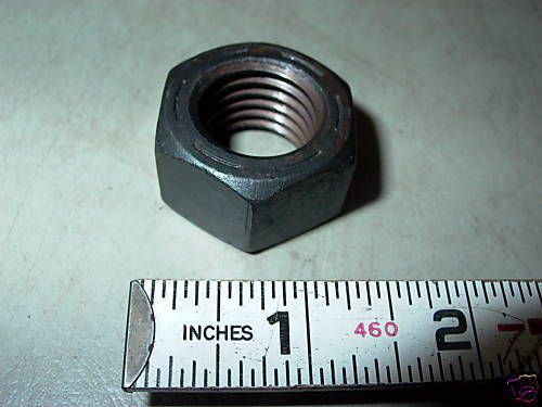 LOT OF TEN 7/8 &#034; BLACK STEEL NUTS